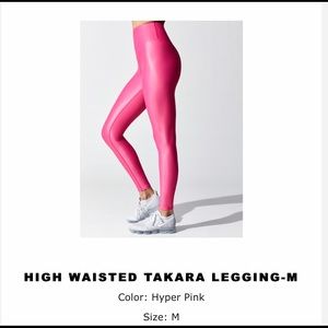 High waisted Takara leggings-Hyper pink brand new